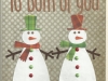 Snowman couple