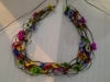 Recycled plastic eyelet necklace