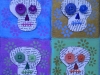 Day of the dead skulls canvas