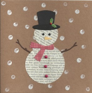 Bookpage snowman